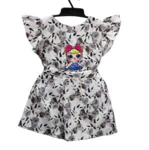 Elsa Baby printed dress girls flower print