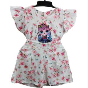 Elsa Baby printed dress girls flower print