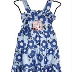 Elsa Baby printed dress girls flower printed sleeveless