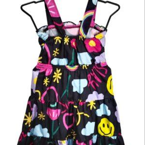 Elsa Baby printed dress girls smiley printed sleeveless