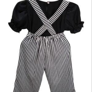 Elsa Baby printed dress girls Stripped long pant