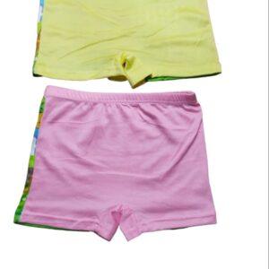 Girls Graphic print innerwear cartoon pattern (Yellow & Pink)