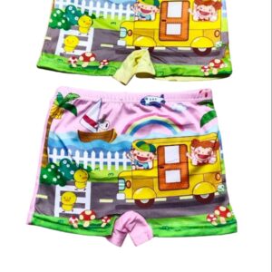 Girls Graphic print innerwear cartoon pattern (Yellow & Pink)