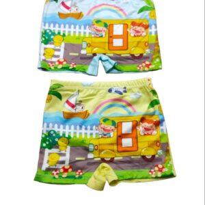 Girls Graphic print innerwear cartoon pattern (Yellow & Blue)