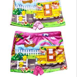 Girls Graphic print innerwear cartoon pattern (Pink)