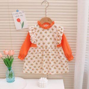 Girls Baby dress cute Princess Dress flower print