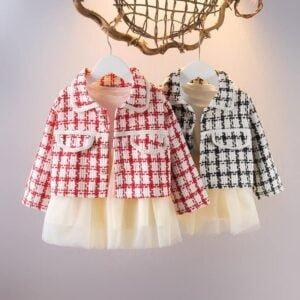 Girls Baby dress cute Princess Dress Birthday dress coat frock