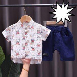 Baby boys dress summer cool Half sleeve toys printed