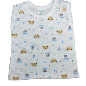 Cotton Baby sleeveless nightwear Bear printed upto 9 months