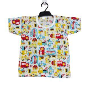 Cotton Baby Pajaras Short sleeve firefighter printed