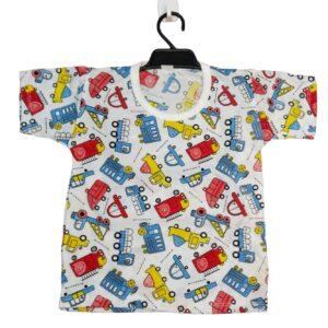 Cotton Baby Pajaras Short sleeve Car printed