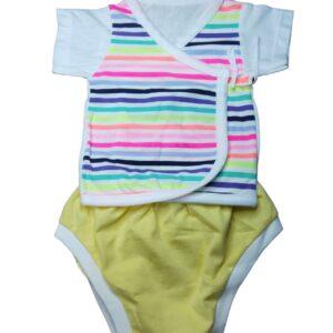 Just born baby cotton tie Knot printed colour stipes printed upto 9 Months babies